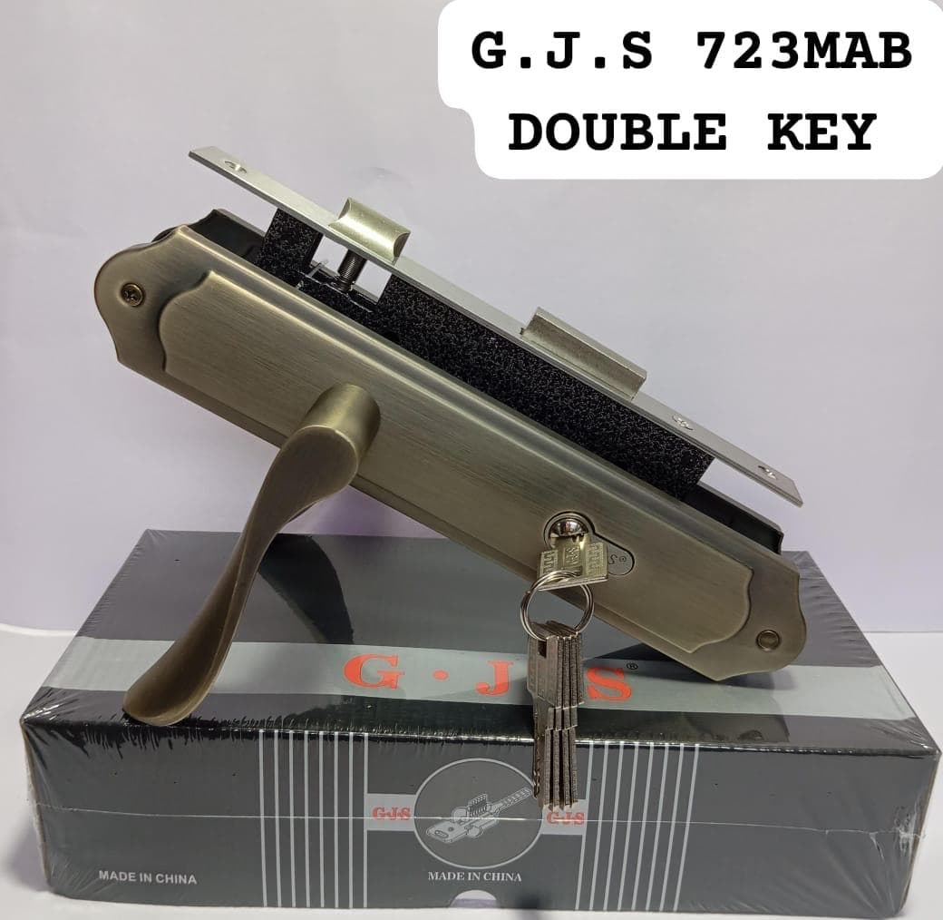 G.J.S 723MAB Double-Key Mortise Lock