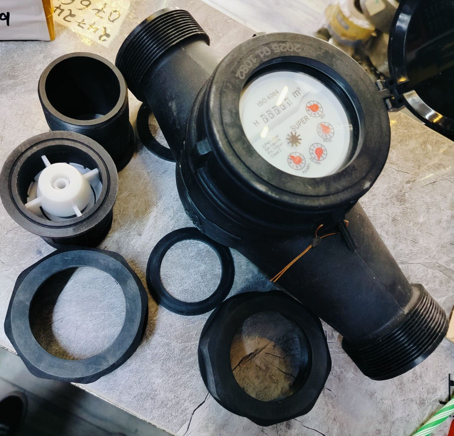 Plastic Super Water Meter — 1 1/2"