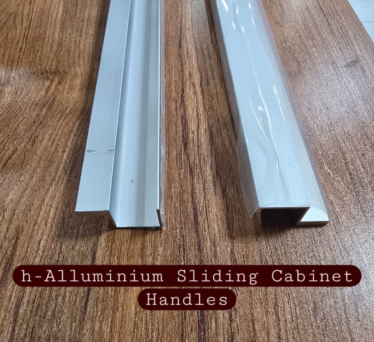 h-Aluminium Sliding Cabinet Handles
